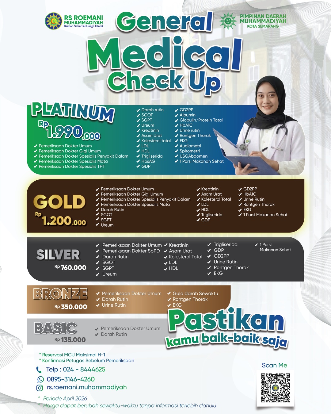 General Medical Check Up | RS Roemani Muhammadiyah Semarang
